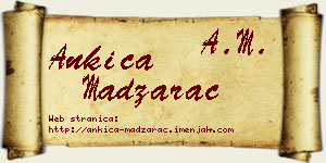 Ankica Madžarac vizit kartica